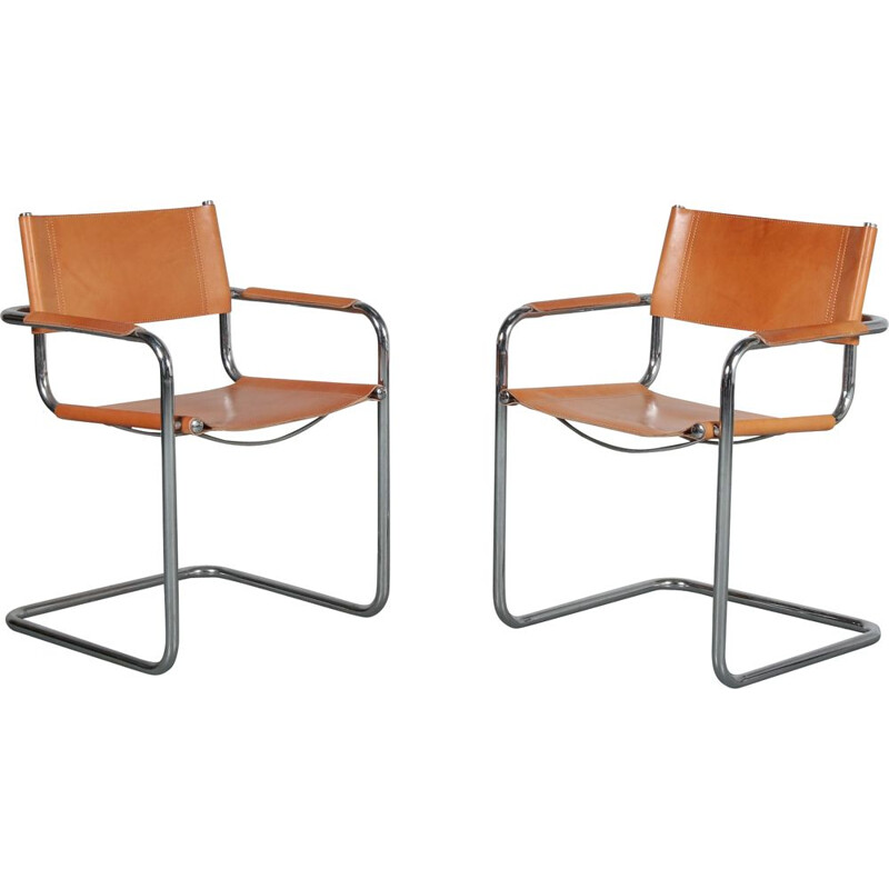 Pair of side chairs manufactured in Italy 1970s