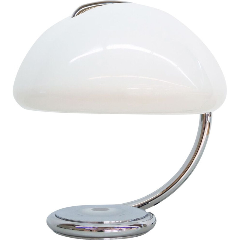Chrome Serpente Table Lamp by Elio Martinelli