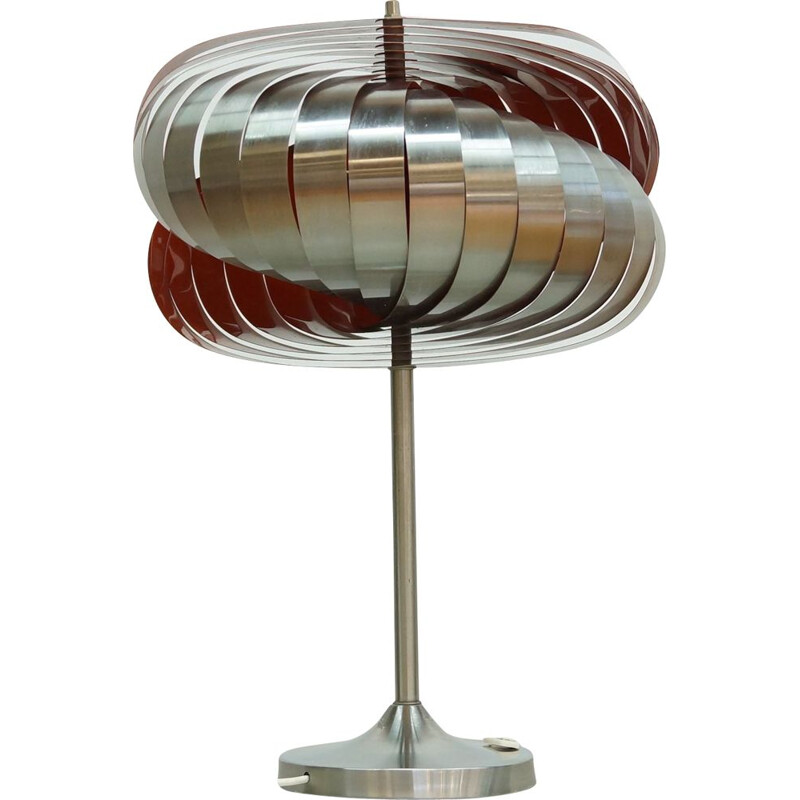 Lampe de table vintage en spirale d'Henri Mathieu pour Lyfa, 1960