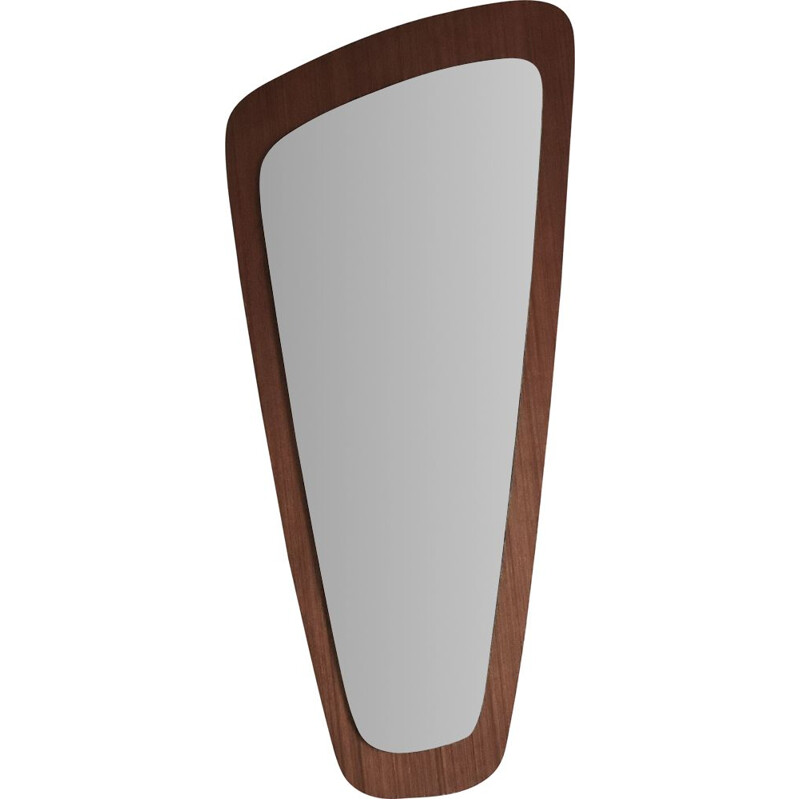 Danish Asymmetric Mirror, Mid-Century 1960s