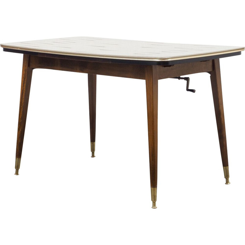 Classic table, height-adjustable and extendable 1950s
