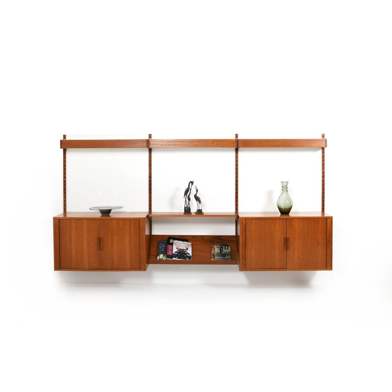 Teak Wall System by Kai Kristiansen for Feldballe Møbelfabrik 1960s