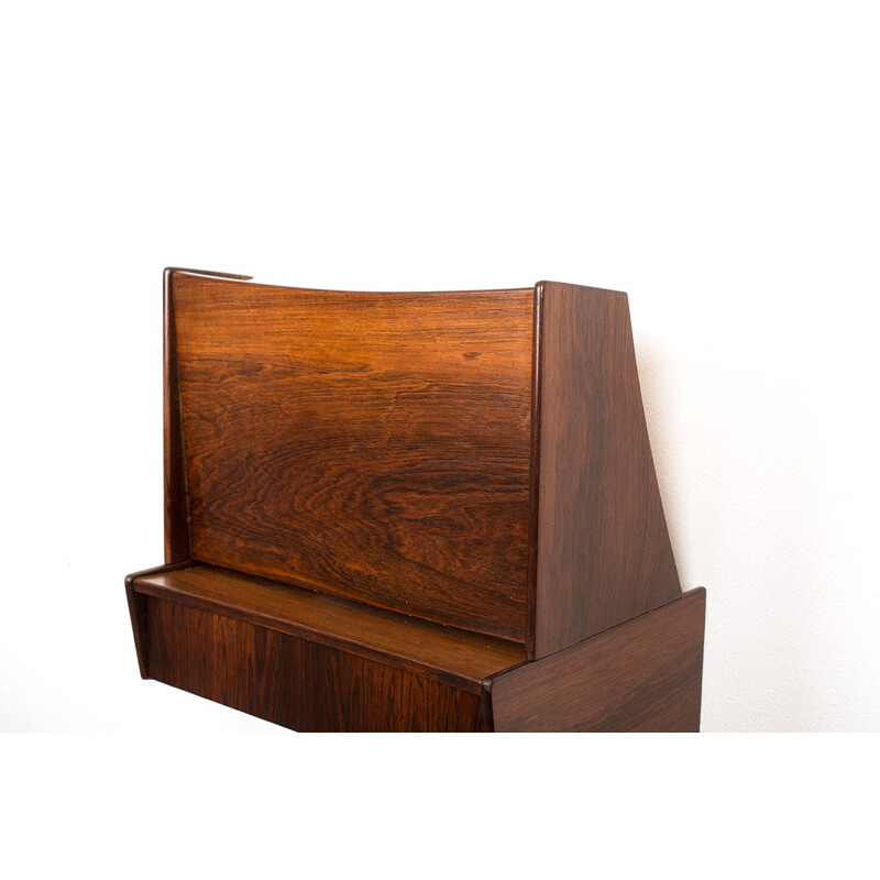 Vintage Danish wall mounted nightstands in rosewood by Oholm Mobelfabrik