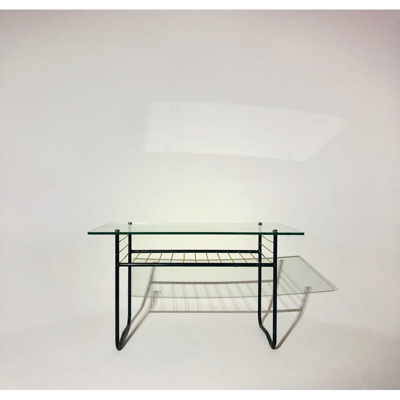 Coffee table vitnage by Henry Lancel 1950