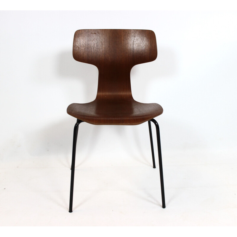 Set of 6 Hammer chairs, model 3103, designed by Arne Jacobsen