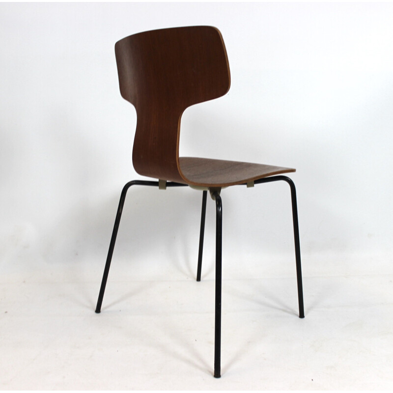 Ensemble de 6 chaises vintage Hammer, modèle 3103, conçu par Arne Jacobsen