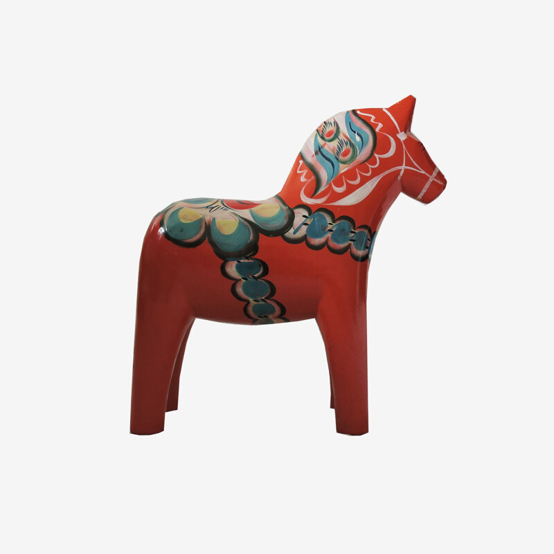 Large Swedish Dala Horse by Nils Olsson, 1960s