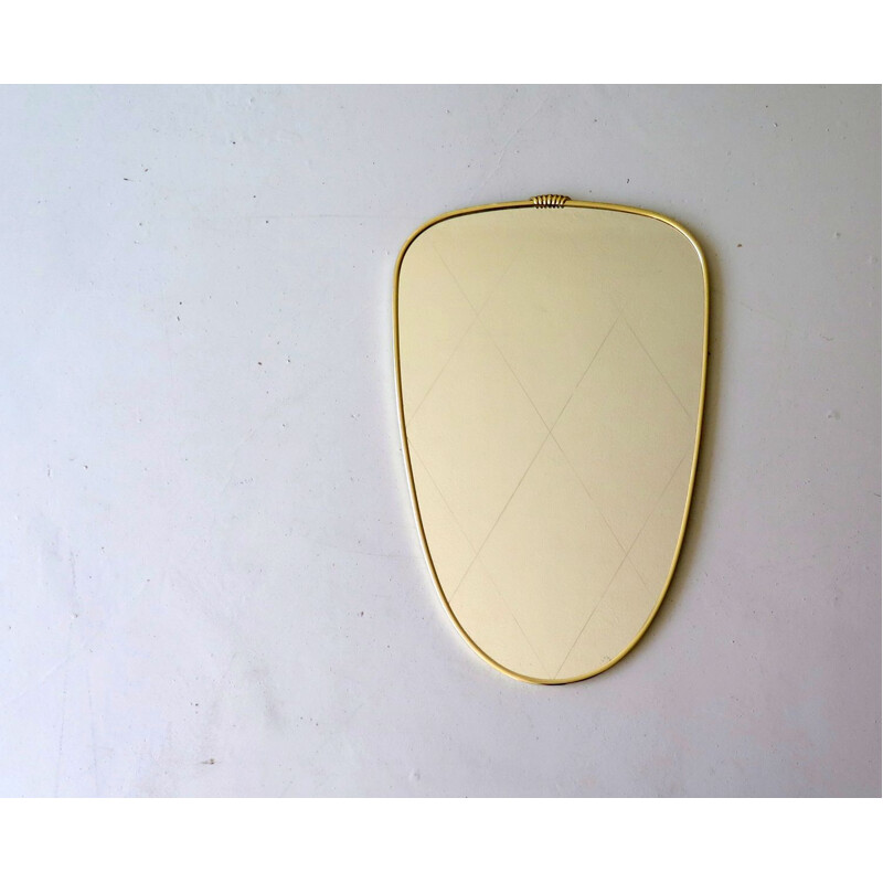 Vintage princess mirror with gold frame