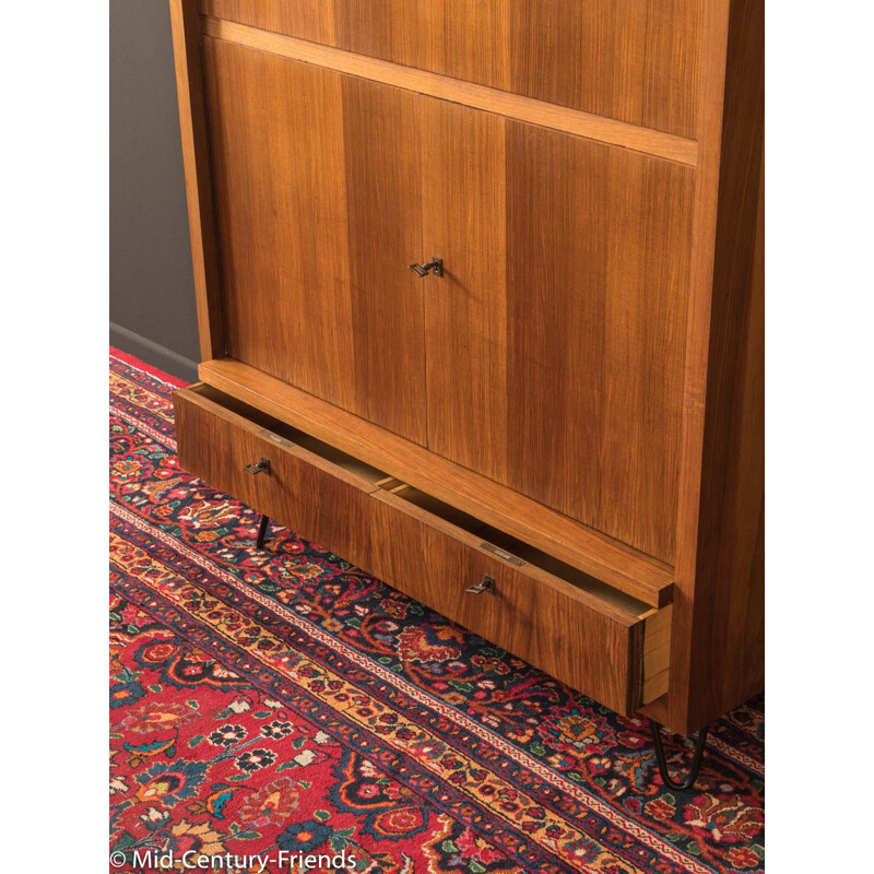 Secretary corpus in walnut veneer with a fold-out work surface from the 1950s