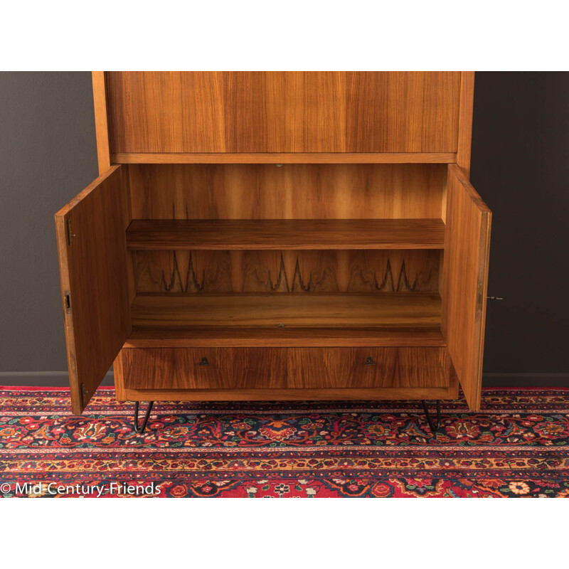 Secretary corpus in walnut veneer with a fold-out work surface from the 1950s