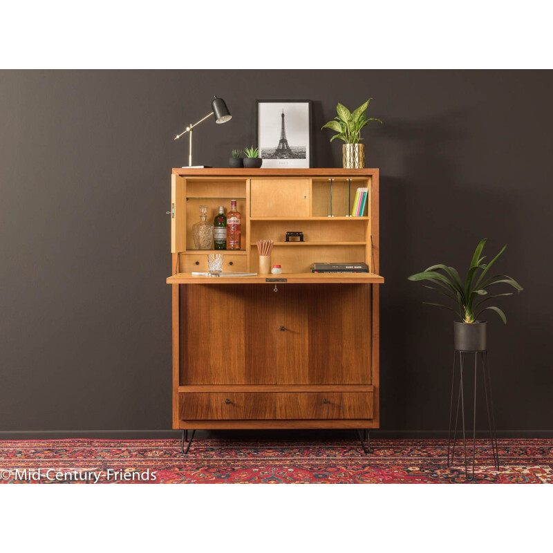 Secretary corpus in walnut veneer with a fold-out work surface from the 1950s