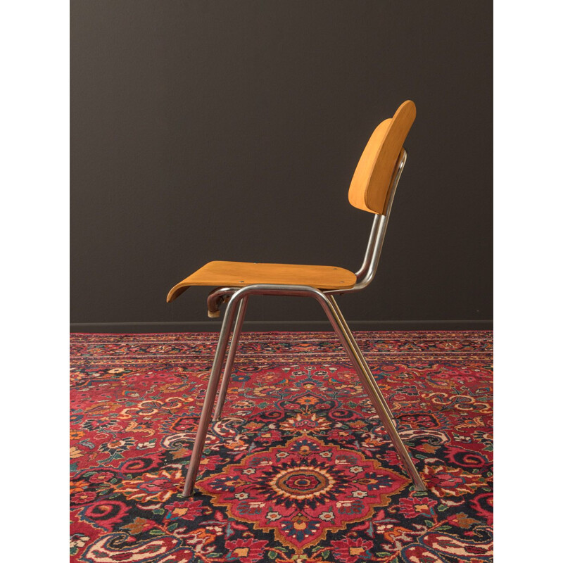 Chairs tubular steel frame plywood seat shell 1950