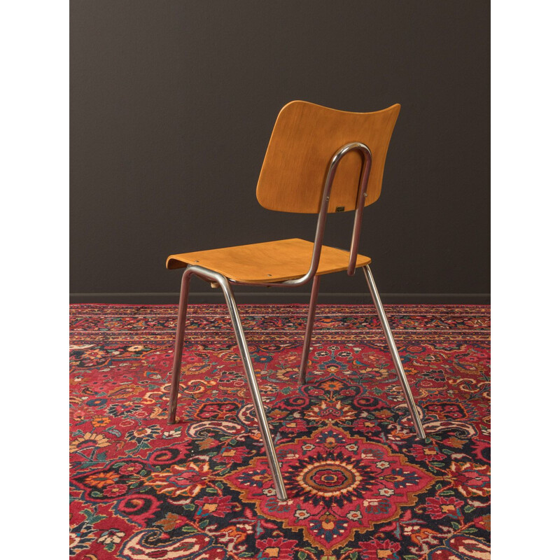 Chairs tubular steel frame plywood seat shell 1950