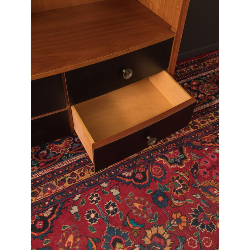 Macre veneer chest of drawers with two cupboard doors 1950