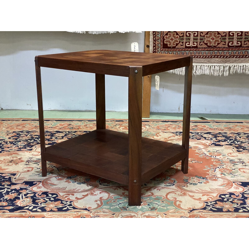 Art Deco cherry veneer vintage side table