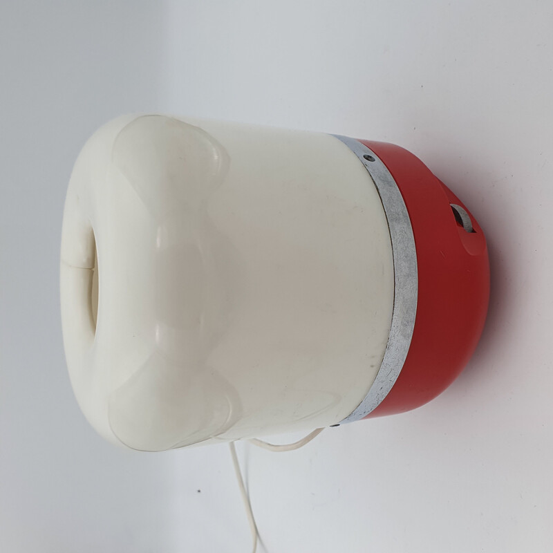 Red Radio Lamp by Adriano Rampoldi for Europhon, 1970s