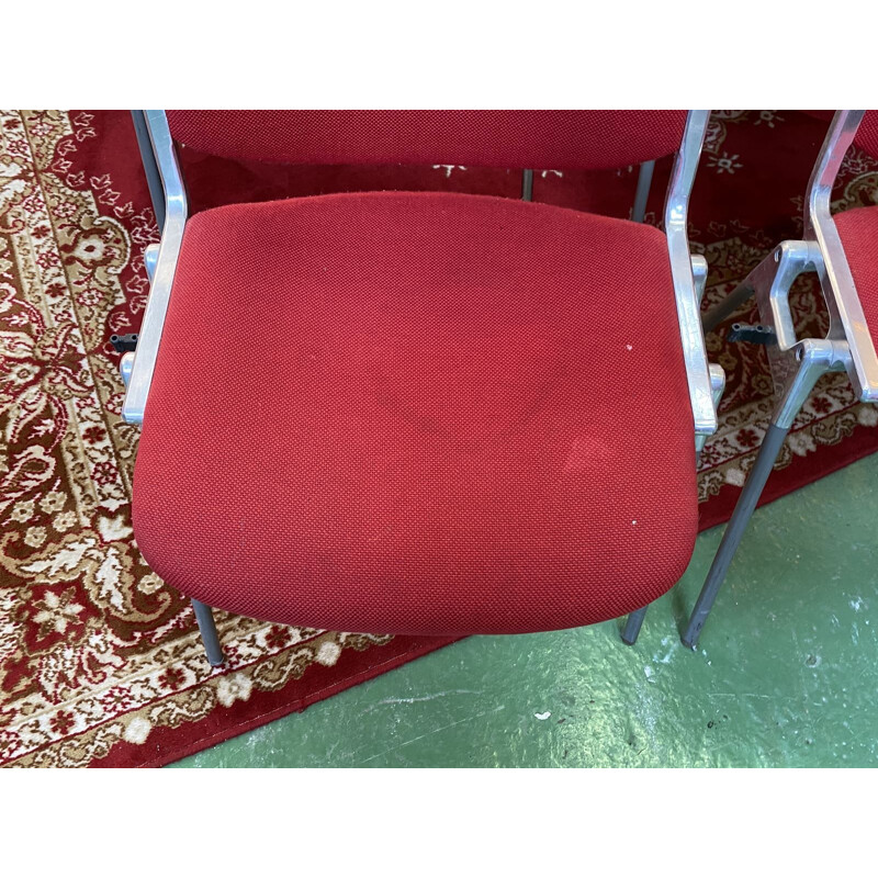 Set of 8 vintage Castelli chairs