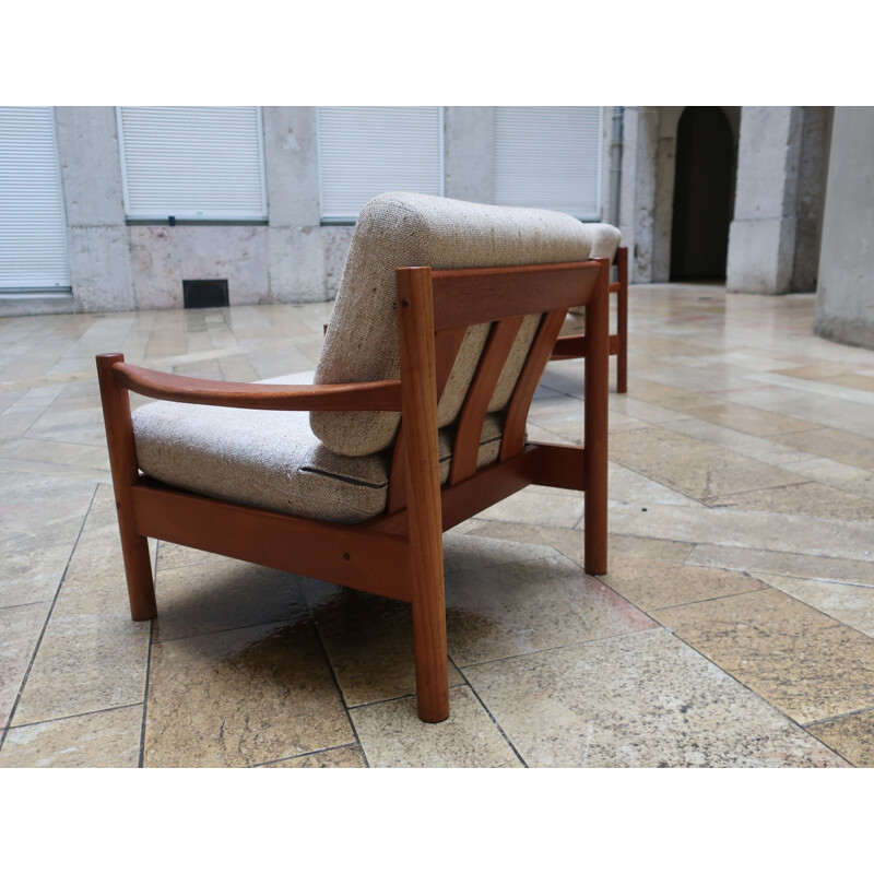 Vintage teak armchair from the 60's