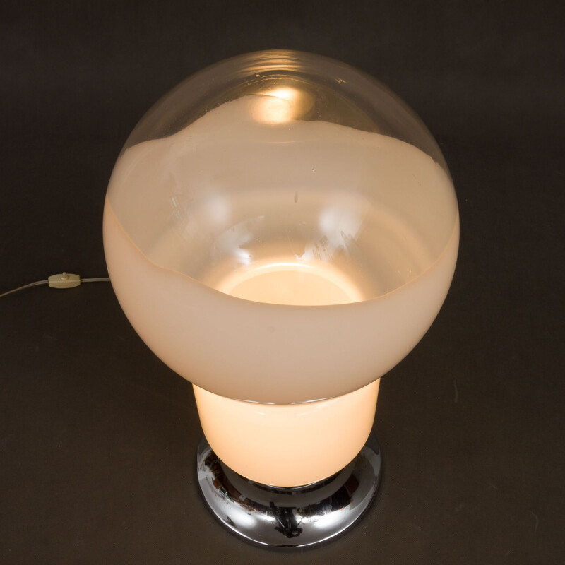 Lampe vintage en verre de Mazzega Murano à Carlo Nason