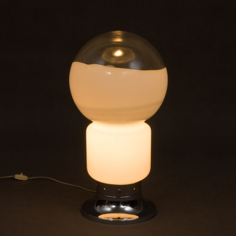 Lampe vintage en verre de Mazzega Murano à Carlo Nason