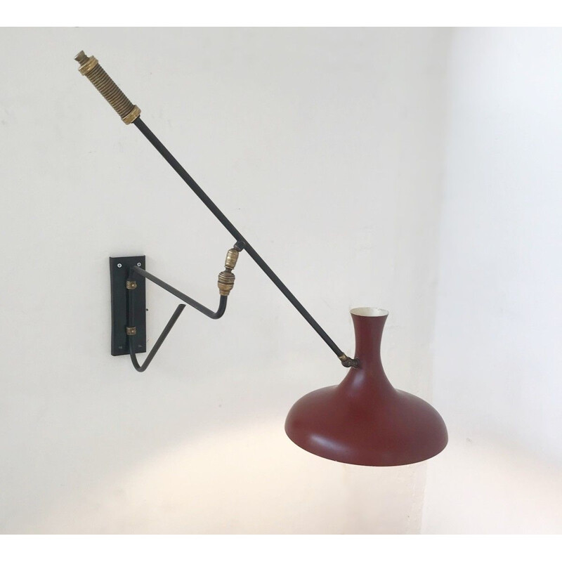 Articulated vintage wall lamp Italy