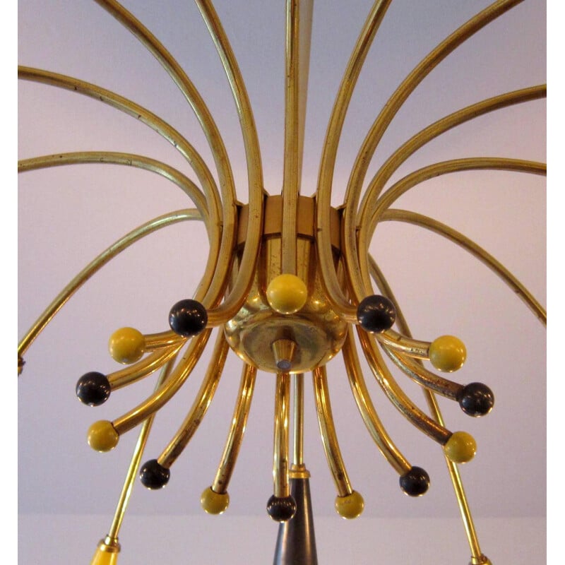 Italian Stilnovo "Sputnik" chandelier - 1950s