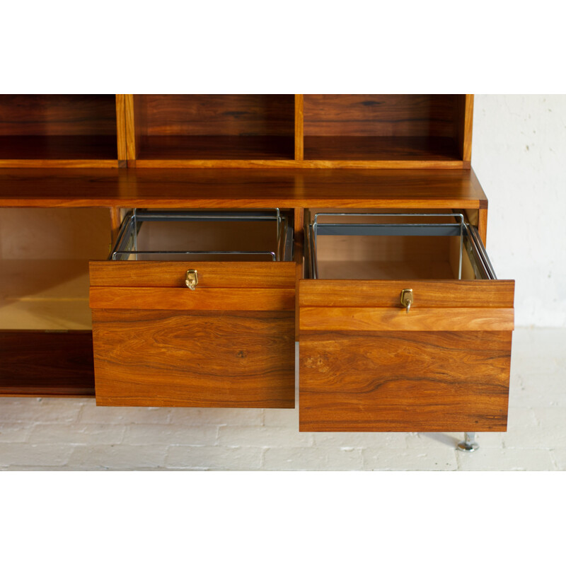 Rare rosewood furniture and office bookcase Denmark 1960