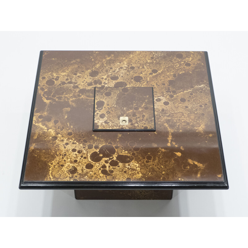 Vintage brass coffee table, 1970