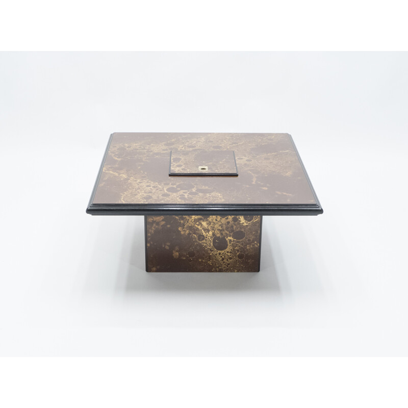 Vintage brass coffee table, 1970