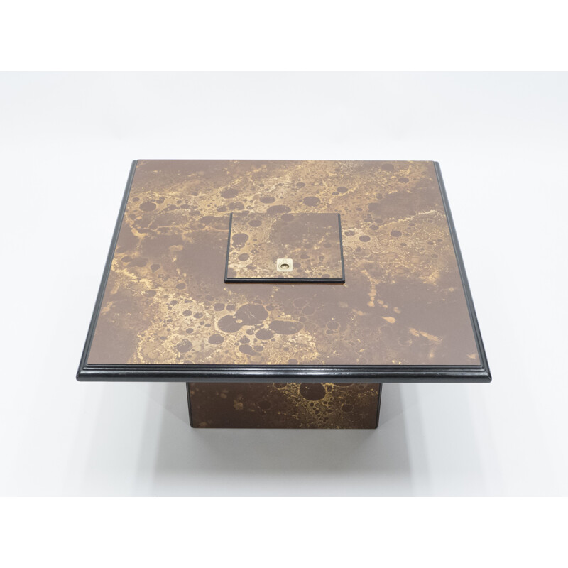 Vintage brass coffee table, 1970