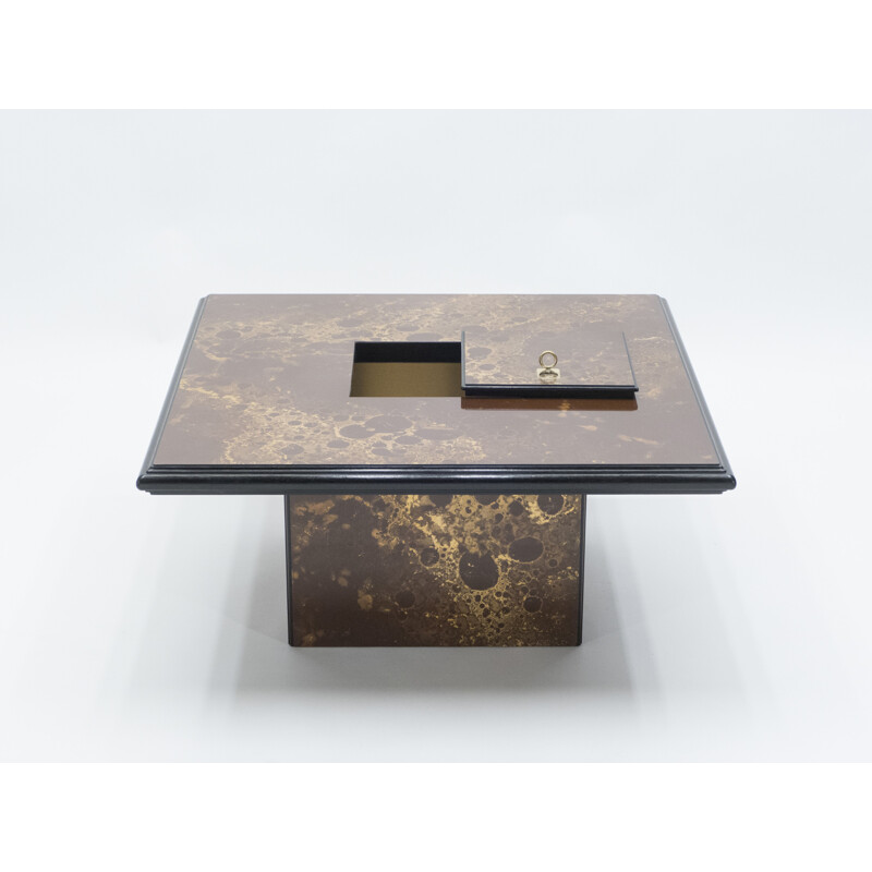 Vintage brass coffee table, 1970