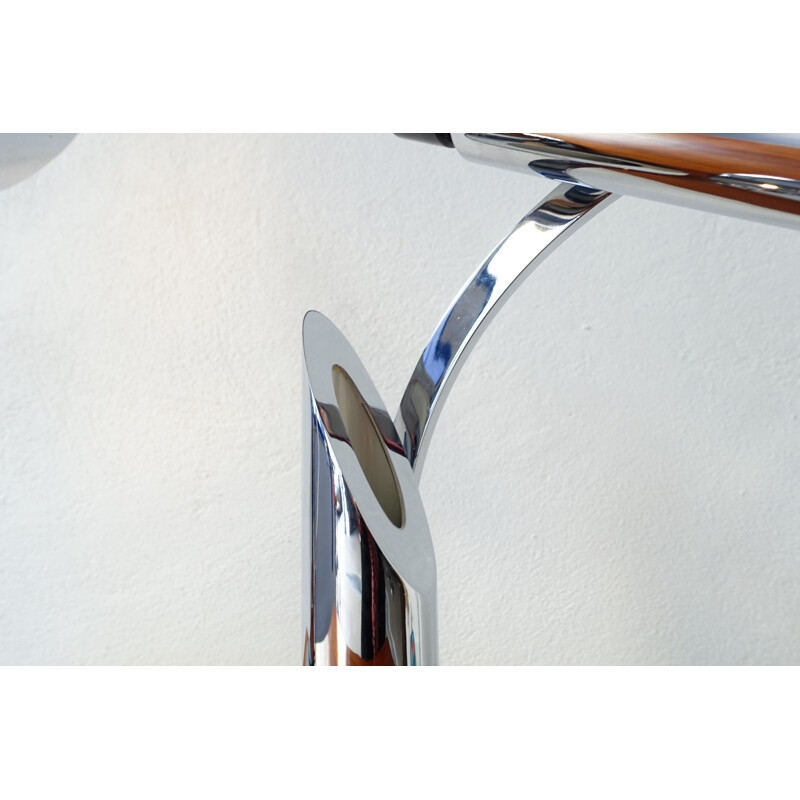 Set of 2 chrome Tharsis Foldable vintage Table Lamps by Luis Pérez de la Oliva for Fase,1973