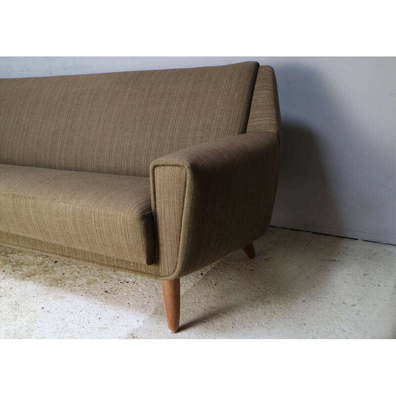 Danish mid century modern vintage three seat sofa 1960's