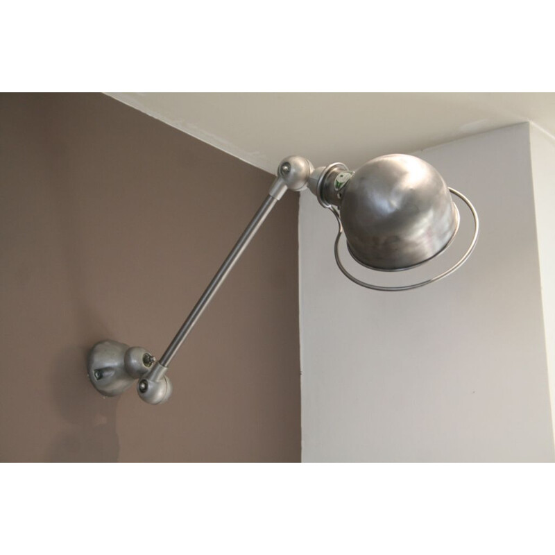 Jean Louis Domecq industrial Jieldé vintage wall lamp 1 arm