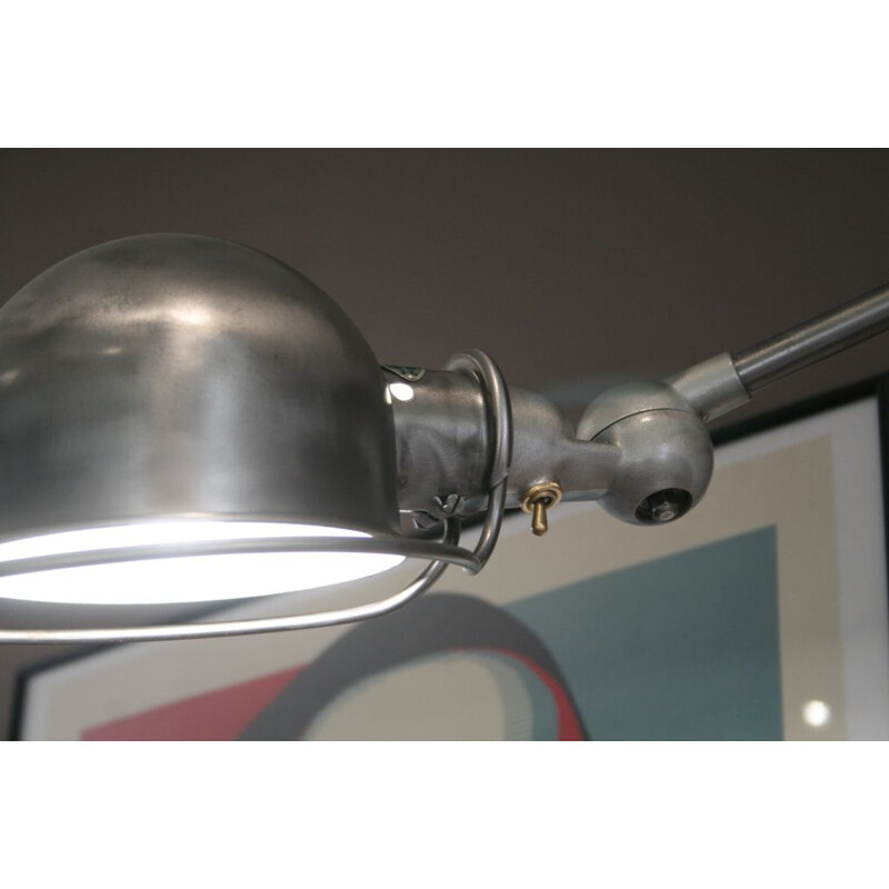 Jean Louis Domecq industrial Jieldé vintage wall lamp 1 arm