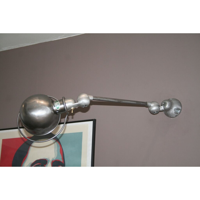 Jean Louis Domecq industrial Jieldé vintage wall lamp 1 arm