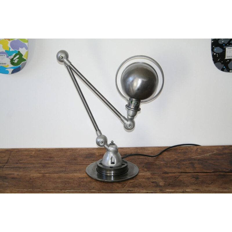 Jean Louis Domecq industrial Jieldé lamp 2 arms