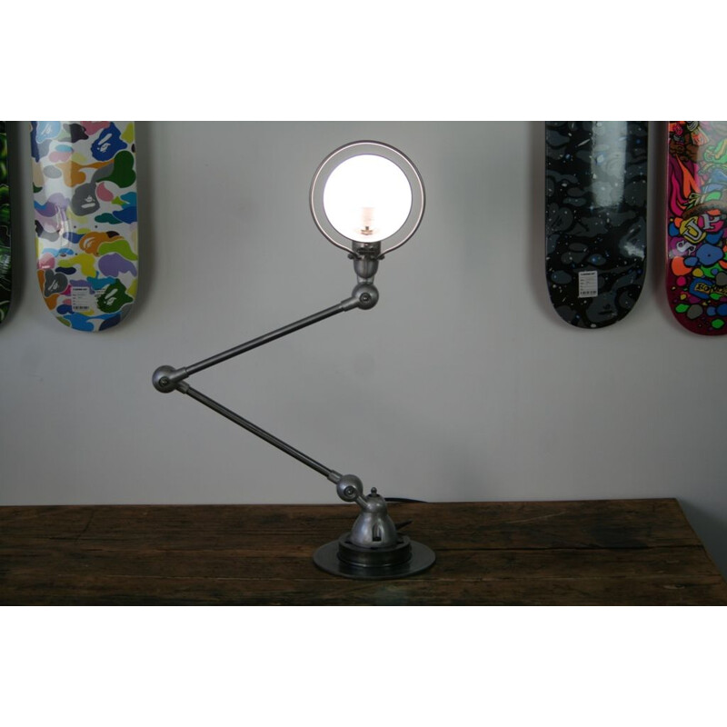 Jean Louis Domecq industrial Jieldé lamp 2 arms