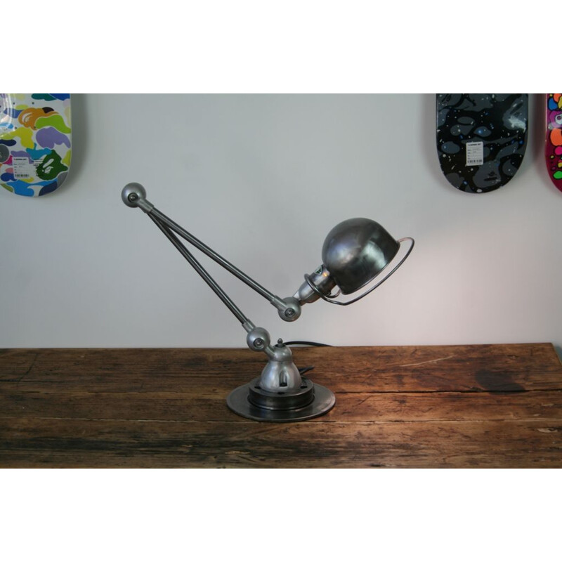 Jean Louis Domecq industrial Jieldé lamp 2 arms