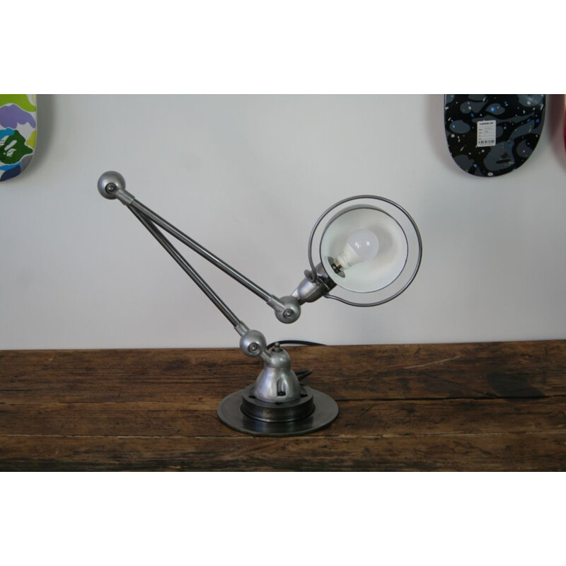 Jean Louis Domecq industrial Jieldé lamp 2 arms