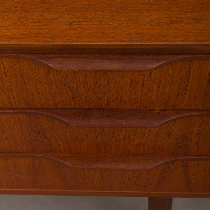 Small Danish teak dresser with 3 drawers