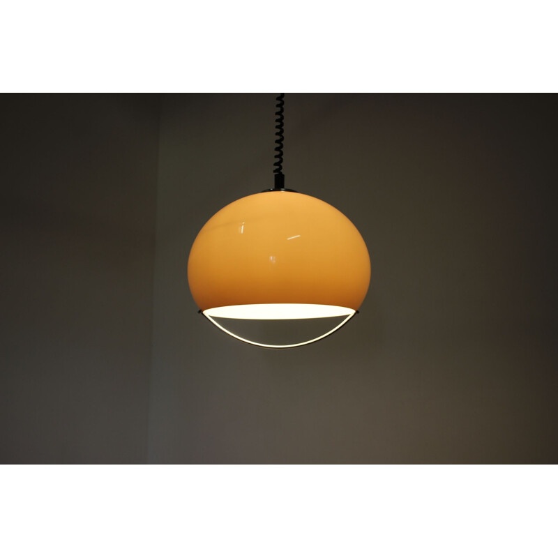 Large Pendant Meblo Designed by Harvey Guzzini, Space Age, Midcentury 1970s