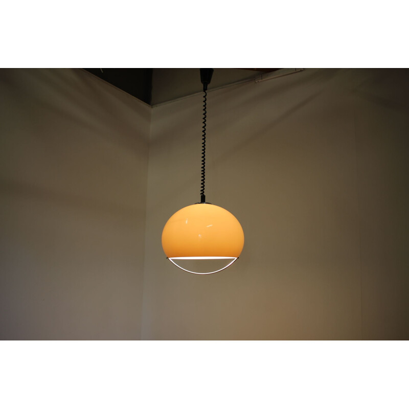 Large Pendant Meblo Designed by Harvey Guzzini, Space Age, Midcentury 1970s