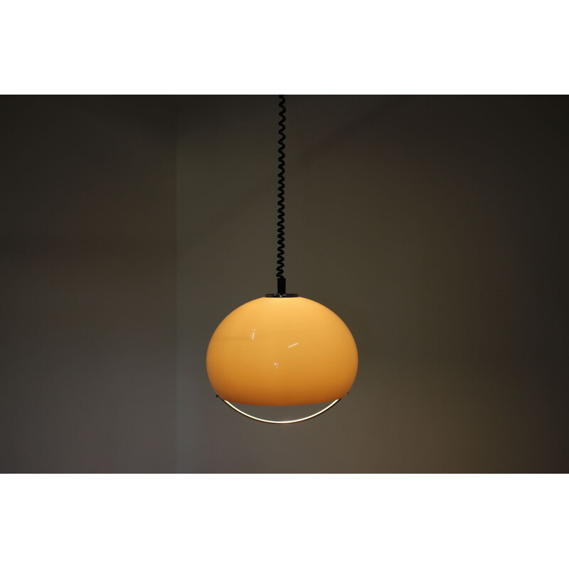 Large Pendant Meblo Designed by Harvey Guzzini, Space Age, Midcentury 1970s