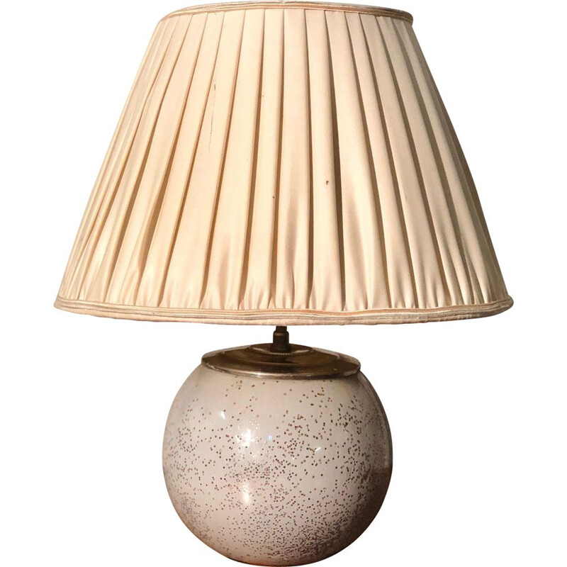 Lampe boule vintage de verre 1960-70