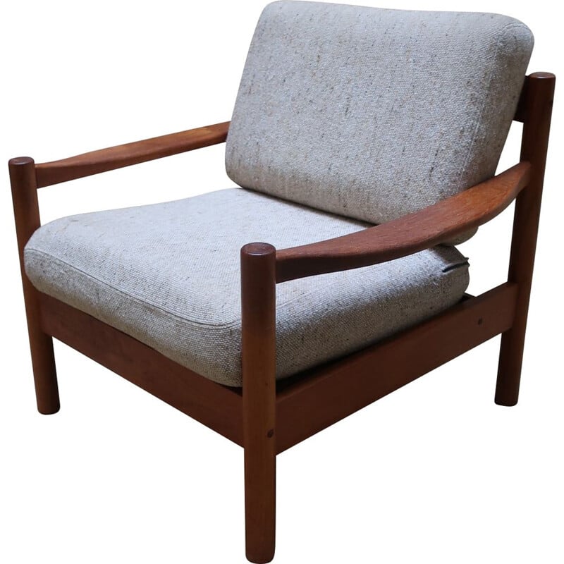 Vintage teak armchair from the 60's