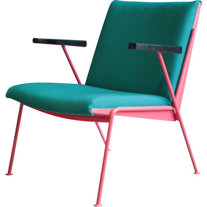 Ahrend de Cirkel "Oase" chair in fabric, steel and bakelite, Wim RIETVELD - 1975