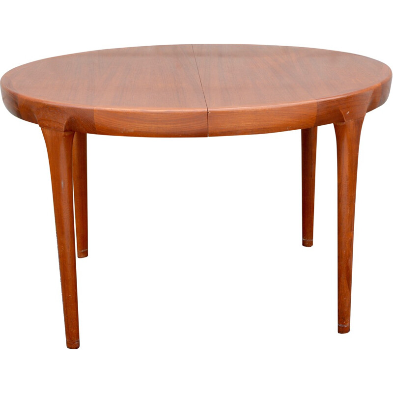 Extendable Faarup circular table in teak, Ib KOFOD-LARSEN - 1960s