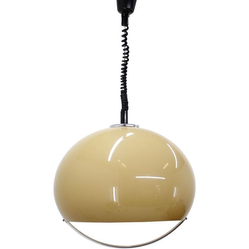 Large Pendant Meblo Designed by Harvey Guzzini, Space Age, Midcentury 1970s