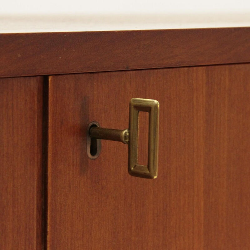 Italian teak Sideboard with bar Mid-Century 1960s